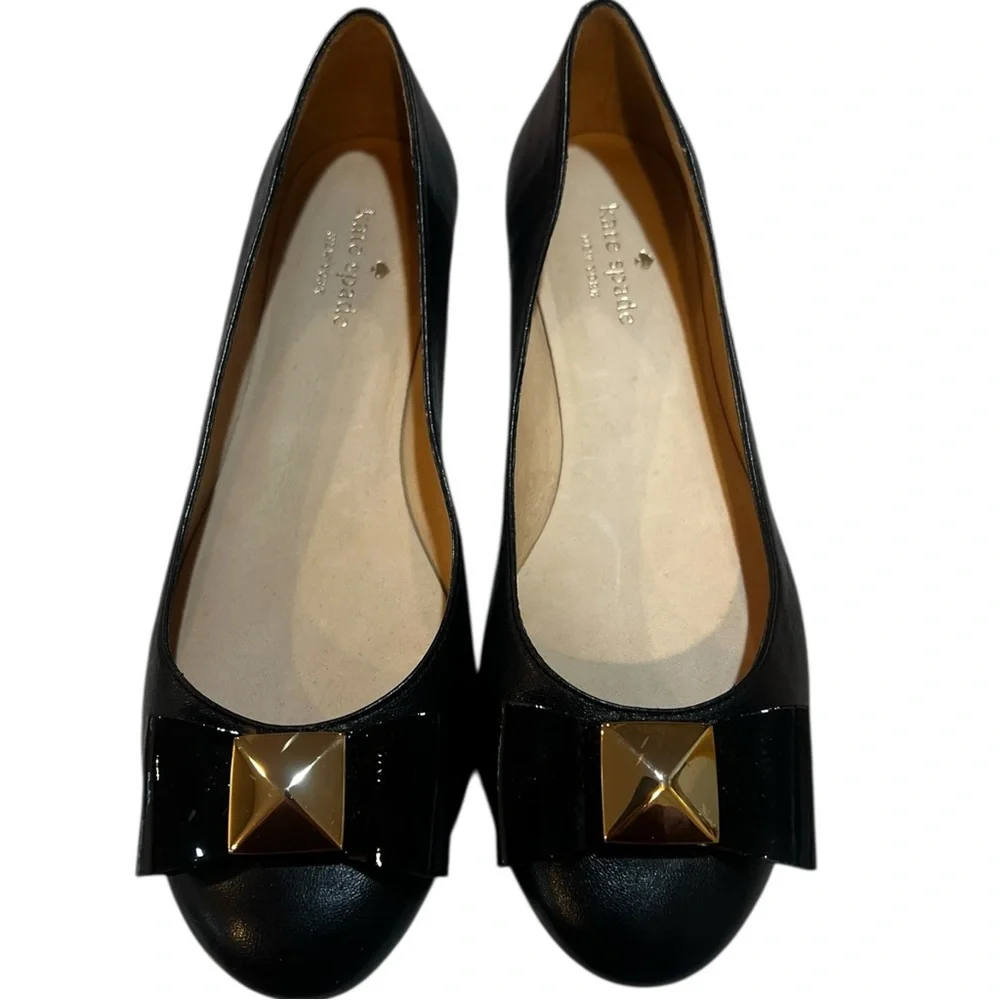 Kate Spade Black Tula Ballet Flats 8 Brand New!